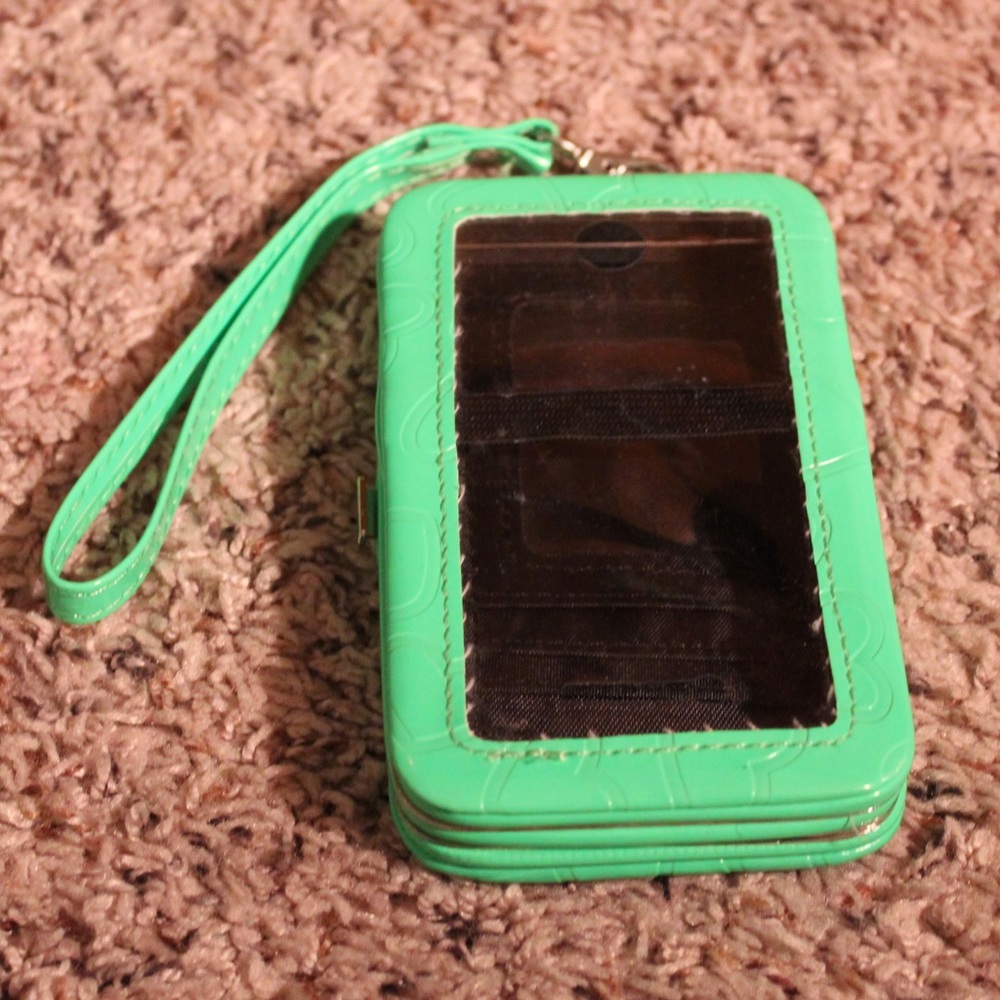 Green Phone Wristlet